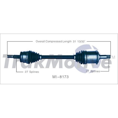 Surtrack Axle Cv Axle Shaft, Mi-8173 MI-8173